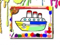 Mchezo Boats Coloring Book