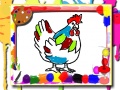 Mchezo Chicken Coloring Book