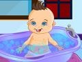 Mchezo Cute Baby Bathing