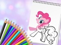 Mchezo Cute Pony Coloring Book