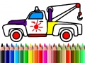 Mchezo Back To School: Trucks Coloring