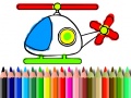 Mchezo Back To School Helicopter Coloring