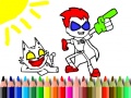 Mchezo Back To School: Titans Coloring Book