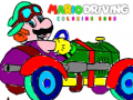 Mchezo Mario Driving Coloring Book