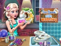 Mchezo Ice Queen Dish Washing