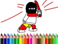 Mchezo Back To School: Hero Coloring Book