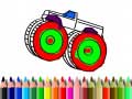 Mchezo Back To School: Monster Truck Coloring