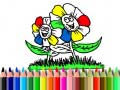 Mchezo Back to School: Flowers Coloring