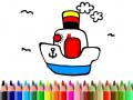 Mchezo Back to School: Boat Coloring