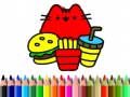 Mchezo Back To School: Cute Cats Coloring