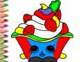 Mchezo Back To School: Cake Coloring Book