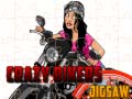 Mchezo Crazy Bikers Jigsaw