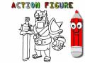 Mchezo Back To School: Action Figure Coloring