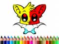 Mchezo Cute Bat Coloring Book