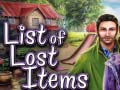 Mchezo List of Lost Items