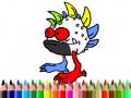 Mchezo Back To School: Halloween Coloring Book