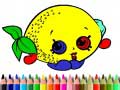 Mchezo Back To School: Fruits Coloring Book