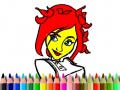 Mchezo Back To School: Cute Girl Coloring