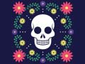 Mchezo Colorful Skull Jigsaw