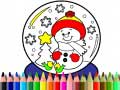 Mchezo Back To School: Christmas Coloring Book