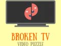 Mchezo Broken TV Video Puzzle