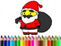 Mchezo Back To School: Santa Claus Coloring