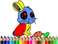 Mchezo Back To School: Rabbit Coloring Book
