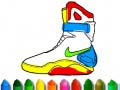 Mchezo Back To School: Shoe Coloring