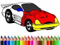 Mchezo Back To School: Muscle Car Coloring