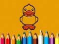 Mchezo Back To School: Ducks Coloring Book