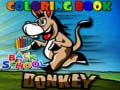 Mchezo Back To School Coloring Book Donkey