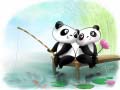 Mchezo Pandas Slide