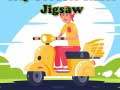 Mchezo City Scooter Rides Jigsaw