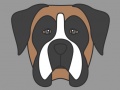 Mchezo Doggy Face Coloring