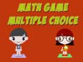 Mchezo Math Game Multiple Choice