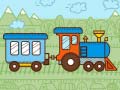 Mchezo Trains For Kids Coloring