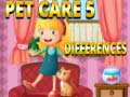 Mchezo Pet Care 5 Differences