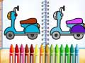 Mchezo Cute Bike Coloring Book