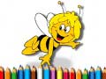 Mchezo Back To School: Bee Coloring Book