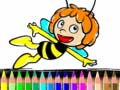 Mchezo Back To School Maja the Bee Coloring Book
