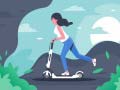Mchezo Electric Scooter Rides Jigsaw