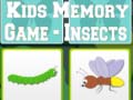 Mchezo Kids Memory game - Insects