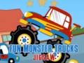 Mchezo Fun Monster Trucks Jigsaw