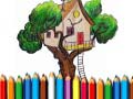Mchezo Tree House Coloring Book