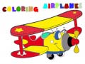 Mchezo Coloring Book Airplane
