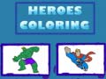 Mchezo Heroes Coloring 