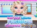 Mchezo Little Elsa Fashion Shoes Design