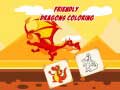 Mchezo Friendly Dragons Coloring