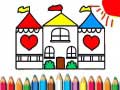Mchezo Doll House Coloring Book