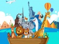Mchezo Crazy Friends Travel The World Puzzle